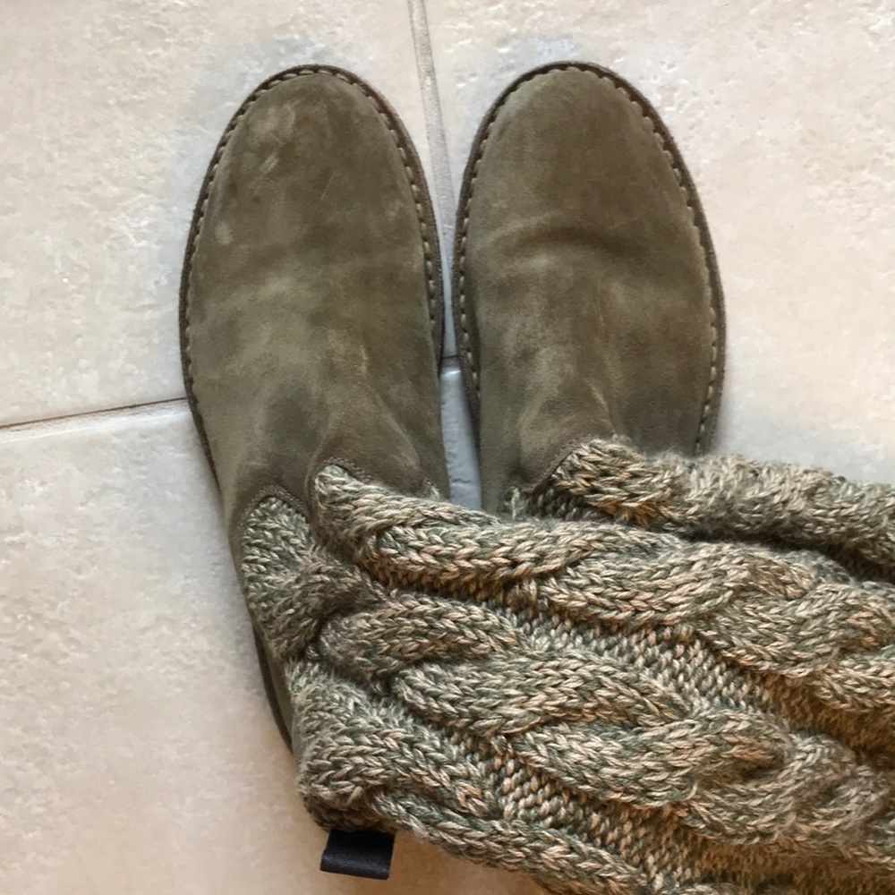AllBright suede sweater boots